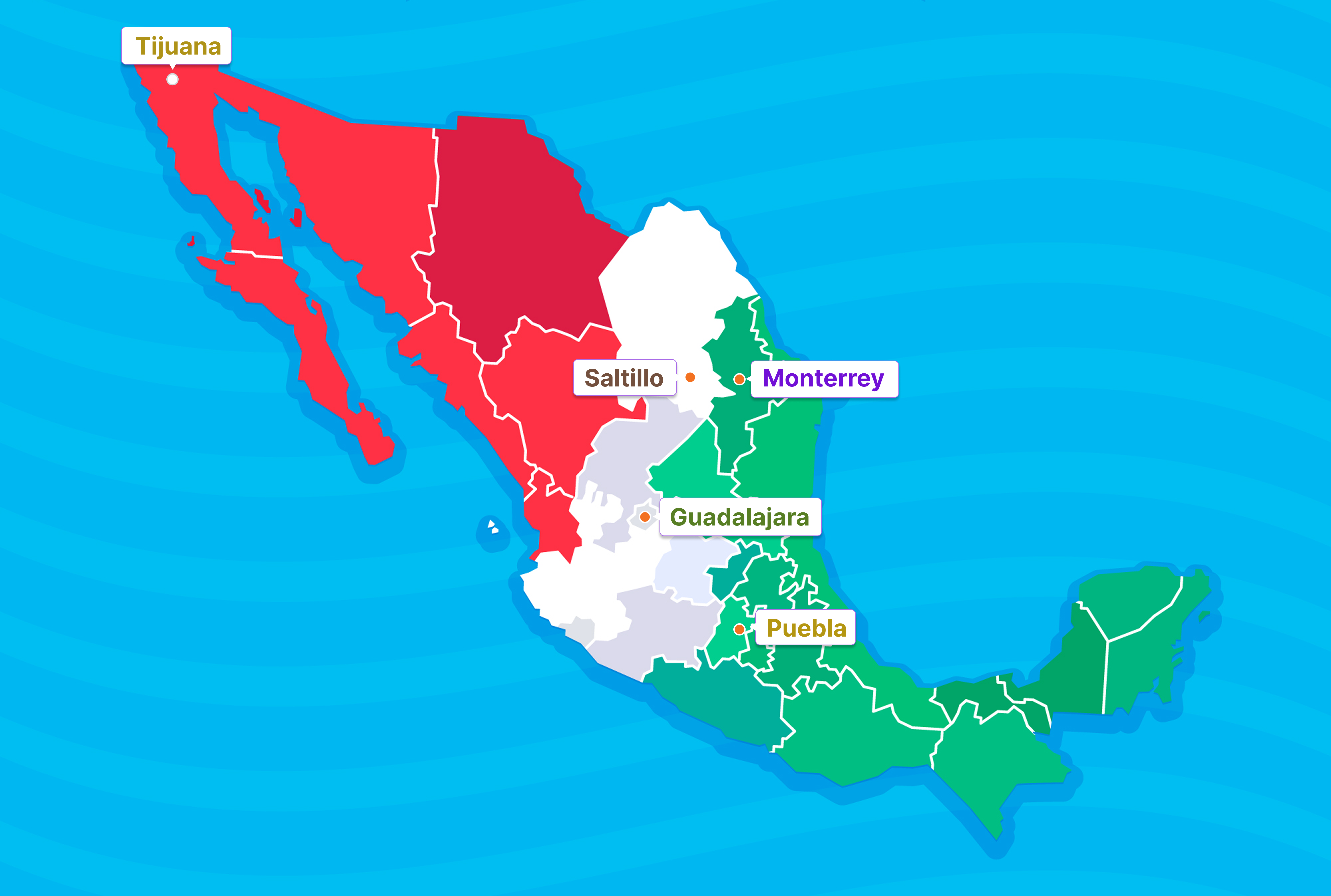 Mexico Manufacturing Map